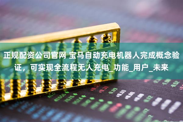 正规配资公司官网 宝马自动充电机器人完成概念验证，可实现全流程无人充电_功能_用户_未来